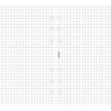 Kalendárium betét, jegyzetlap, A4, kockás, FILOFAX, fehér [20 lap]