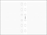 Kalendárium betét, jegyzetlap, A5, vonalas, FILOFAX, fehér (NFX343008)