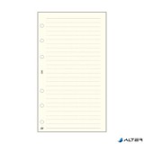 Kalendárium betét, jegyzetlap, "L", vonalas, SATURNUS, chamois