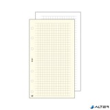 Kalendárium betét, jegyzetlap, "M", kockás, SATURNUS, fehér