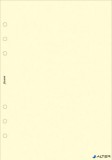 Kalendárium betét, jegyzetlap, personal méret, sima, FILOFAX, krémszín