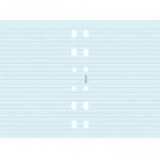 Kalendárium betét, jegyzetlap, personal méret, vonalas, FILOFAX, kék [20 lap]