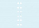 Kalendárium betét, jegyzetlap, personal méret, vonalas, FILOFAX, kék (NFX133001)