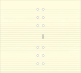 Kalendárium betét, jegyzetlap, personal méret, vonalas, FILOFAX, krémszín (NFX133053)