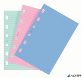 Kalendárium betét, jegyzetlap, personal méret, vonalas, FILOFAX, vegyes szín