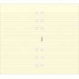 Kalendárium betét, jegyzetlap, pocket méret, vonalas, FILOFAX, krémszín [20 lap]