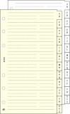 Kalendárium betét, telefonregiszter, M, SATURNUS, chamois (NKM315)