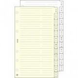 Kalendárium betét, telefonregiszter, "S", SATURNUS, chamois [9 lap]