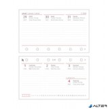 Kalendárium betét, tervező, heti, 'S', SATURNUS, fehér 2026