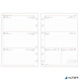 Kalendárium betét, tervező, heti, "L", SATURNUS, fehér 2026