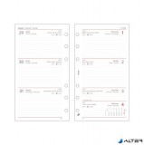 Kalendárium betét, tervező, heti, "M", SATURNUS, fehér 2026