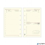 Kalendárium betét, tervező, napi, 'S', SATURNUS, chamois 2026