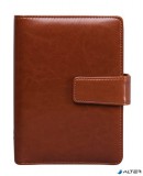 Kalendárium, gyűrűs, betétlapokkal, 'L', műbőr, SATURNUS, '223', barna