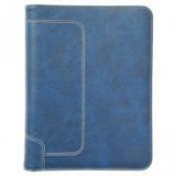 Kalendárium, gyűrűs, betétlapokkal, "L", fényes műbőr, SATURNUS, "227", kék