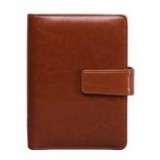 Kalendárium, gyűrűs, betétlapokkal, "L", műbőr, SATURNUS, barna