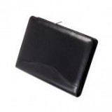 Kalendárium, gyűrűs, betétlapokkal, "M", fényes műbőr, SATURNUS, fekete