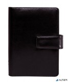 Kalendárium, gyűrűs, betétlapokkal, "M", műbőr, SATURNUS, "223", fekete