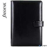 Kalendárium, gyűrűs, betétlapokkal, personal méret, FILOFAX 'Metropol', fekete