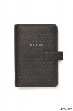 Kalendárium, gyűrűs, betétlapokkal, personal méret, FILOFAX 'Moonlight', fekete