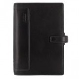 Kalendárium, gyűrűs, betétlapokkal, personal méret, FILOFAX, "Holborn", fekete