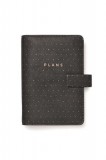 Kalendárium, gyűrűs, betétlapokkal, personal méret, FILOFAX Moonlight, fekete (NFX022654)