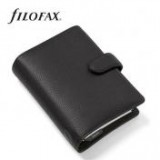 Kalendárium, gyűrűs, betétlapokkal, personal méret, FILOFAX "Norfolk", fekete