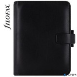 Kalendárium, gyűrűs, betétlapokkal, pocket méret, FILOFAX, 'Metropol', fekete