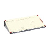 Kalendart 2026 c050 jegyzettömbös fekvő fekete sárga papíros asztali naptár 26c500c-003