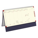 Kalendart 2026 c051 jegyzettömbös kék sárga papíros álló asztali naptár 26c510t-004