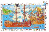 Kalózok fertegetes csatája, 100 db-os, megfigyelő puzzle - Pirates - 100 pcs - Djeco