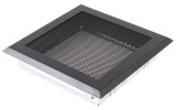 Kályhásbolt.hu 19x19 cm fekete egyszerű kandalló szellőzőrács