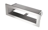 Kályhásbolt.hu 24x10 cm inox minimál kandalló szellőzőrács