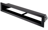 Kályhásbolt.hu 44x10 cm fekete minimál kandalló szellőzőrács