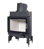 Kályhásbolt.hu 65x45 K 2.0 egyoldalt üveges kandallótűztér fehér Keramott béléssel