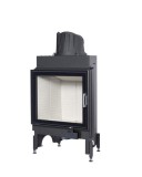 Kályhásbolt.hu 65x57 K 2.0 egyoldalt üveges kandallótűztér fehér Keramott béléssel