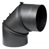 Kályhásbolt.hu Füstcső könyök állítható, tisztítós, 90 fokos, ø180