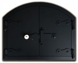 Kályhásbolt.hu Kemence ajtó íves 50x40 cm, tévő nélkül