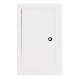 Kályhásbolt.hu Kémény ajtó 19x33 cm fehér, dupla ajtóval