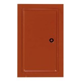 Kályhásbolt.hu Kémény ajtó 19x33 cm vörös, dupla ajtóval