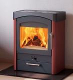 Kályhásbolt.hu Pallas kandallókályha főzőlappal, kerámia burkolattal,