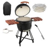 Kamado SE Premium Line grillező készlet 23,5", matt fekete (16699)