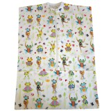 Kámán Lászlóné EV 1171 Bp. Rákoskerti utca 1. Aztadejó bohóc békák oviszsák fehér alapon 40x56 cm