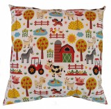 Kámán Lászlóné EV 1171 Bp. Rákoskerti utca 1. Aztadejó Farm töltött díszpárna 39x39 cm