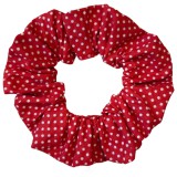 Kámán Lászlóné EV 1171 Bp. Rákoskerti utca 1. Aztadejó Hajgumi piros fehér tűpettyes