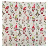 Kámán Lászlóné EV 1171 Bp. Rákoskerti utca 1. Aztadejó karácsonyi díszpárnahuzat 45x45 cm manók