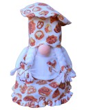 Kámán Lászlóné EV 1171 Bp. Rákoskerti utca 1. Aztadejó Manó Orrmanó 26 cm szakács lány manó péksütis ruhában