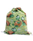 Kámán Lászlóné EV 1171 Bp. Rákoskerti utca 1. Aztadejó teknősös tornazsák 30x40 cm