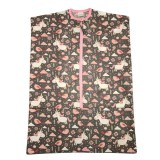 Kámán Lászlóné EV 1171 Bp. Rákoskerti utca 1. Aztadejó unikornis oviszsák szürke alapon 40x56 cm