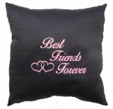 Kámán Lászlóné EV 1171 Bp. Rákoskerti utca 1. Best Friends Forever vászon párna 30x30 fekete
