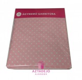 Kámán Lászlóné EV 1171 Bp. Rákoskerti utca 1. Rózsaszín pöttyös ágynemű 140x200 3 részes